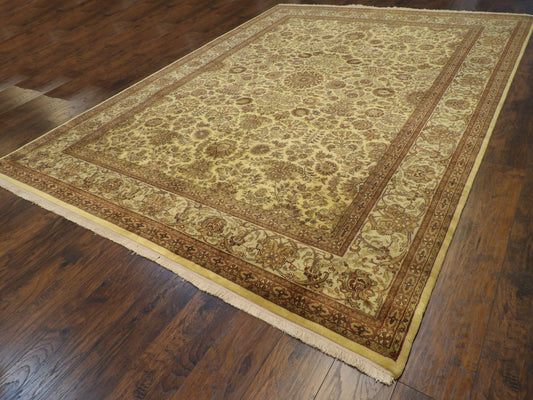 Fine Persian Kashan 9'0"x12'0" Hand-knotted Rug -w261