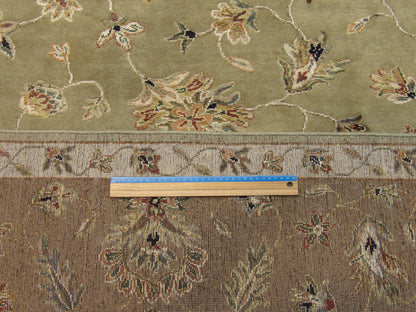 Fine Jaipur Kashan Wool/silk 9'0"x12'0" Hand-knotted Rug -w264