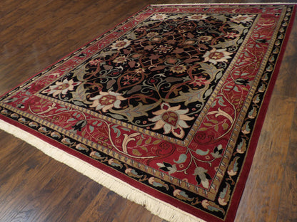 Tibetan Mashad Design 9'0"x12'0" Hand-knotted Rug -w275