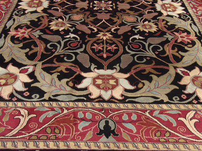 Tibetan Mashad Design 9'0"x12'0" Hand-knotted Rug -w275