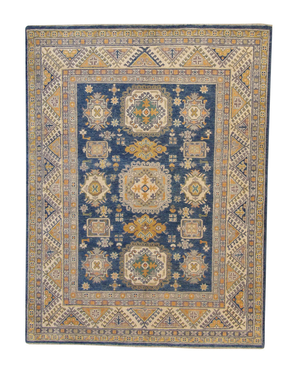 Tribal Super Kazak Wool Hand Knotted Rug 5.0X8.0 - W3023