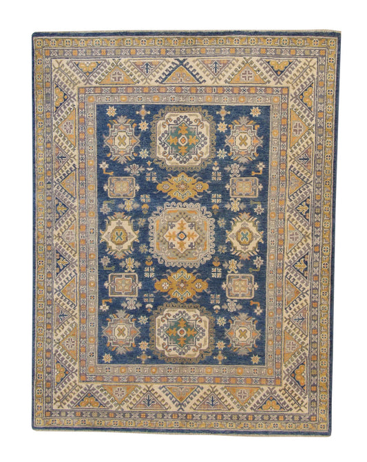 Tribal Super Kazak Wool Hand Knotted Rug 5.0X8.0 - W3023