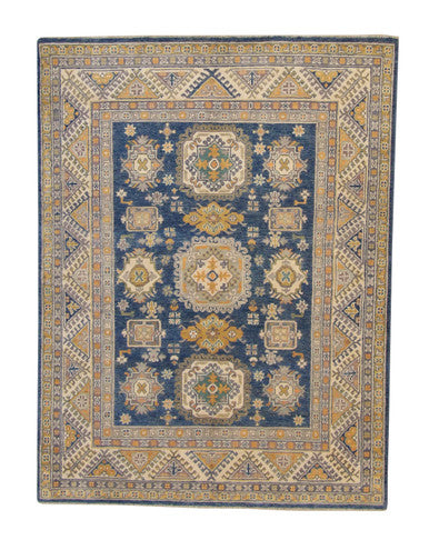 Tribal Super Kazak Wool Hand Knotted Rug 5.0X8.0 - W3023