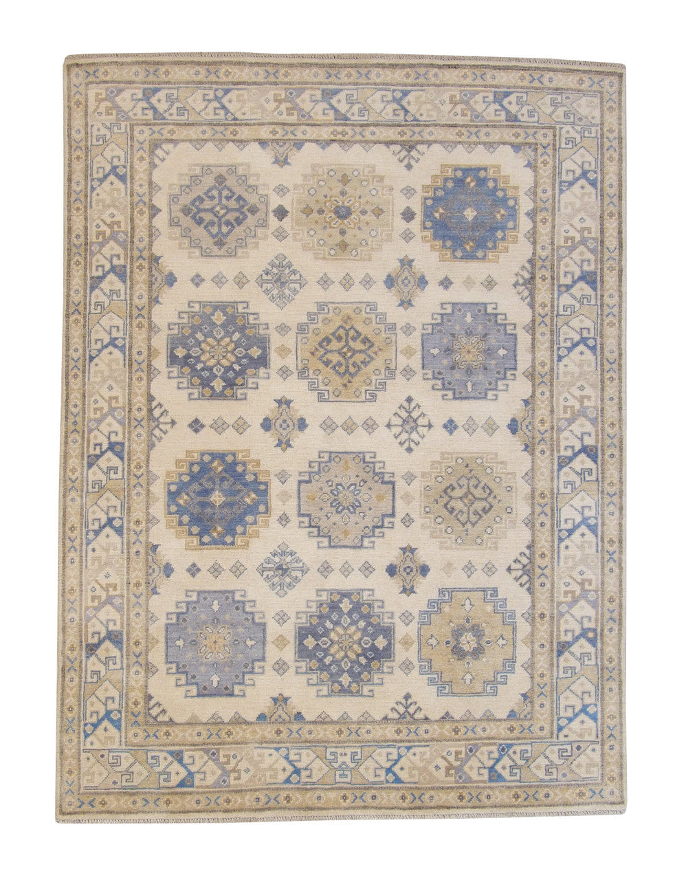 Tribal Super Kazak Wool Hand Knotted Rug 5.0X8.0 - W3036