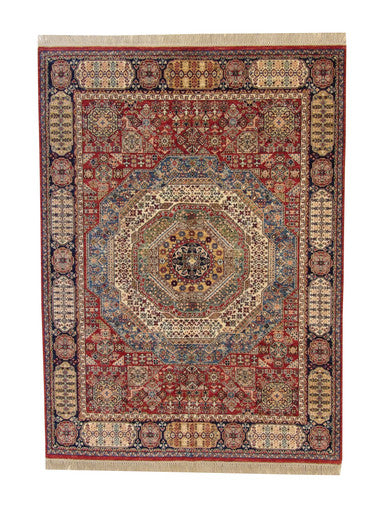 Tribal Mamluk Design Wool Hand Knotted Rug 5.0X8.0 - W3057