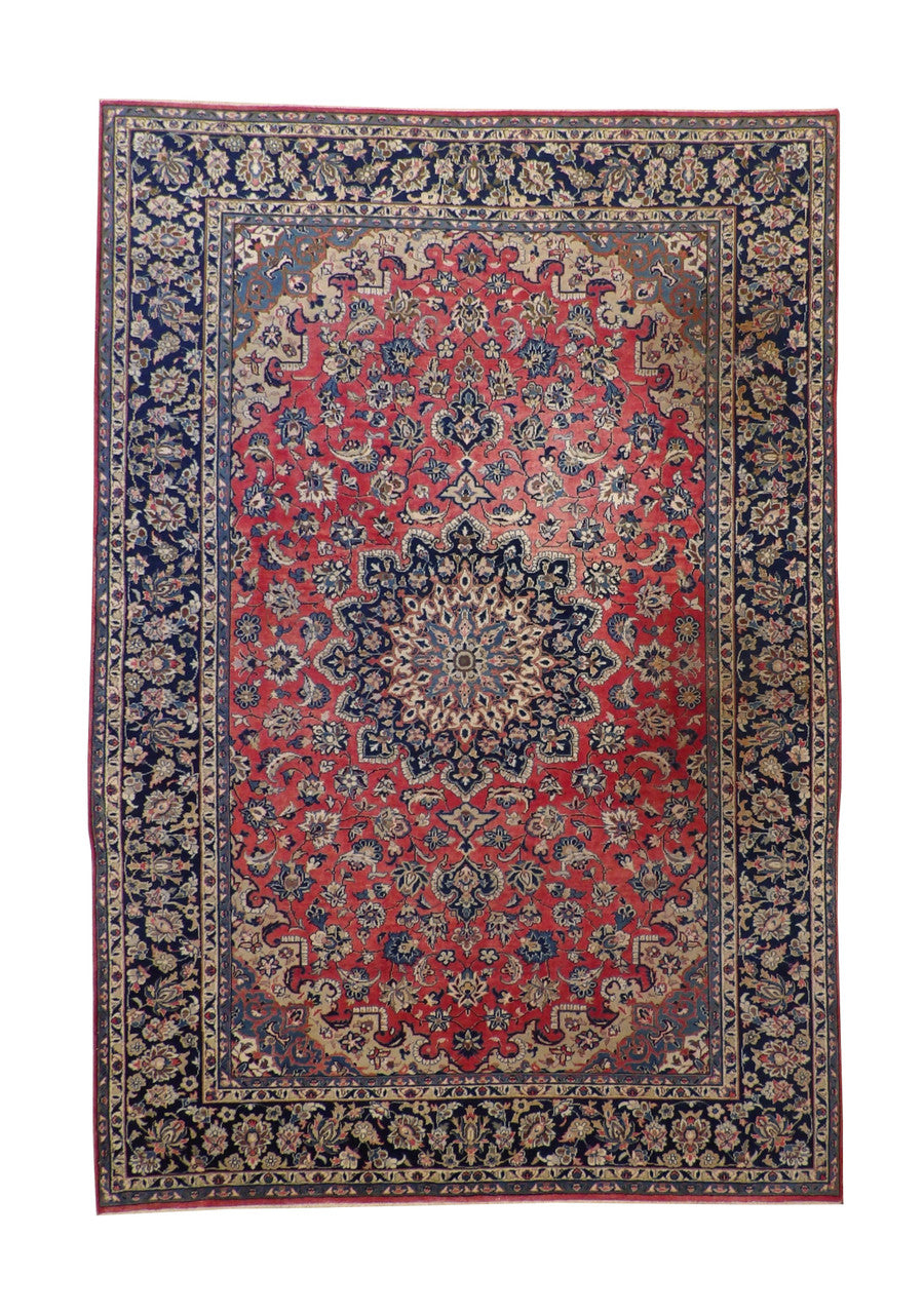 Traditional Antique Tabriz Wool Hand knotted Rug 9x12 - w3063
