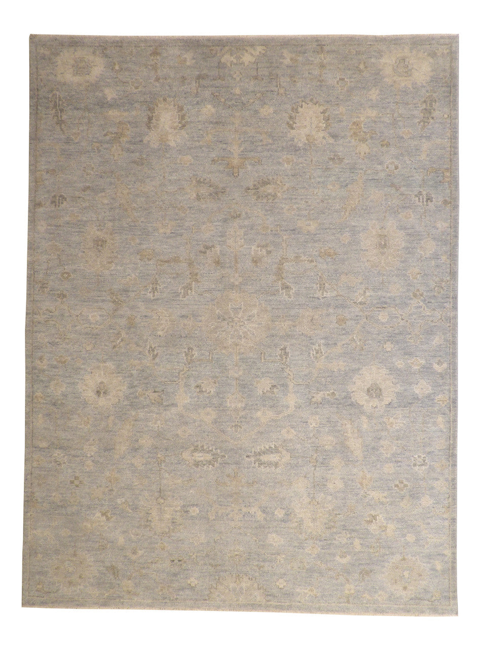 Oushak Whitewash Zigler Wool Hand knotted Rug 9x12 - w3064