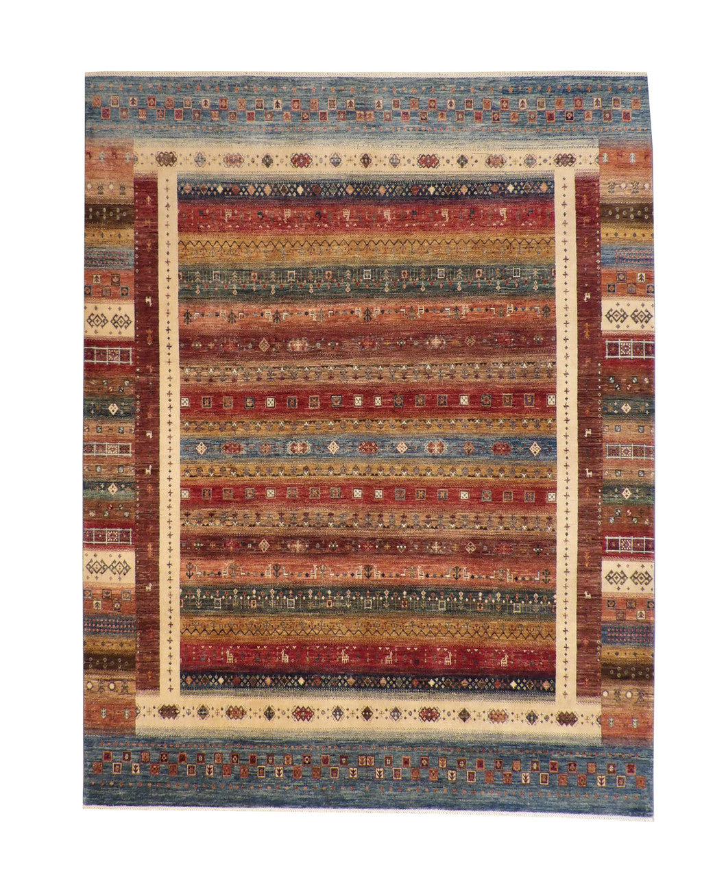 Tribal Khorzin Wool Hand knotted Rug 9.0x12.0 - w3074