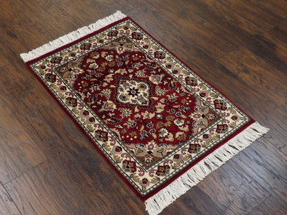 Pak Persian Fine Tabriz 2'0"x3'0" Hand-knotted Rug -w316
