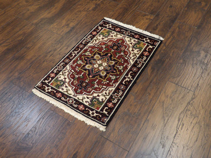 Tribal Heriz 2'0"x3'0" Hand-knotted Rug -w320