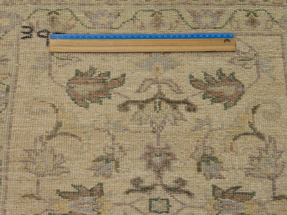 Oushak Chobie Natural-dye Whitewash 2'0"x3'0" Hand-knotted Rug -w323