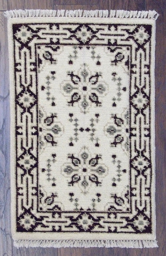 Tribal Sherapi Oushak Natural-dye 2'0"x3'0" Hand-knotted Rug -w326