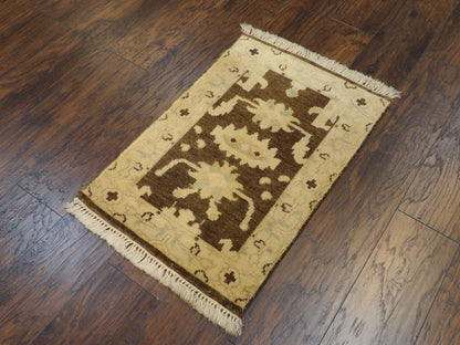 Turk Ushak Silver Wash 2'0"x3'0" Hand-knotted Rug -w327