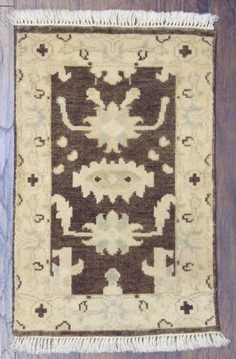 Turk Ushak Silver Wash 2'0"x3'0" Hand-knotted Rug -w327