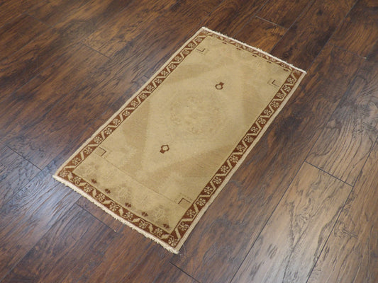Vintage Turk Anatolian Antique Yastik 2' x 3' Hand-knotted Rug - W330