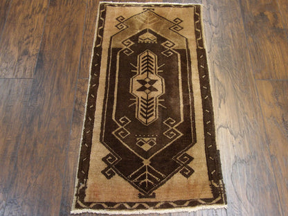 Vintage Turk Anatolian Antique Yastik 2' x 3' Hand-knotted Rug - W331