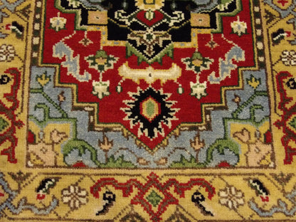 Tribal Sherapi Oushak Natural-dye 2'0"x3'0" Hand-knotted Rug -w333