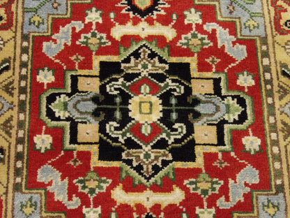 Tribal Sherapi Oushak Natural-dye 2'0"x3'0" Hand-knotted Rug -w333