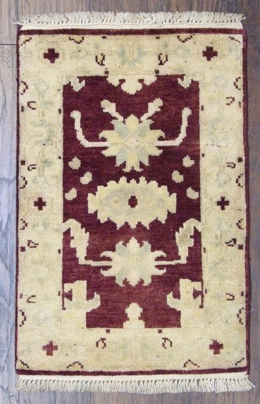 Turk Oushak Silver Wash 2'0"x3'0" Hand-knotted Rug -w340