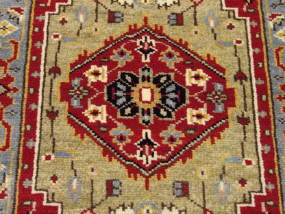 Tribal Sherapi Oushak Natural-dye 2'0"x3'0" Hand-knotted Rug -w343