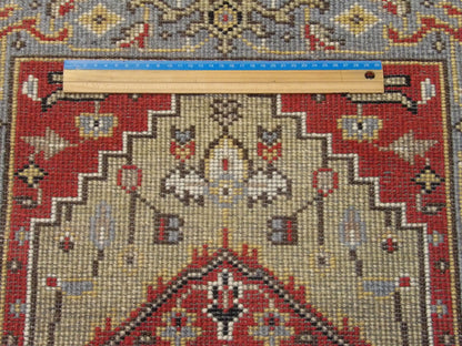 Tribal Sherapi Oushak Natural-dye 2'0"x3'0" Hand-knotted Rug -w343