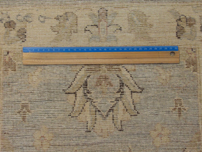 Oushak Chobie Natural-dye Whitewash 2'0"x3'0" Hand-knotted Rug -w345