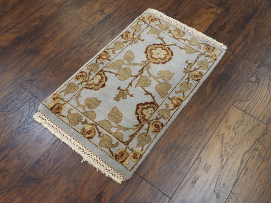 Tree Of Life Lotus Design 2'0"x3'0" Hand-knotted Rug -w351