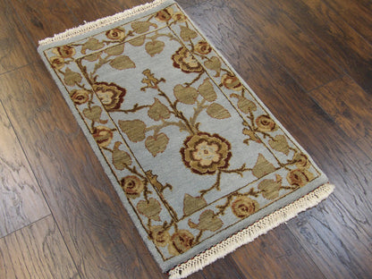 Tree Of Life Lotus Design 2'0"x3'0" Hand-knotted Rug -w351