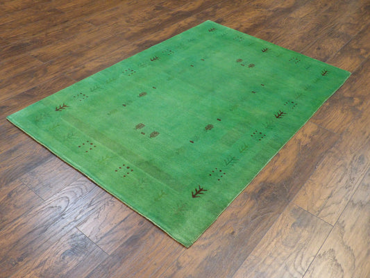 Overdye Gabbeh 4'0"x6'0" Hand-knotted Rug -w375