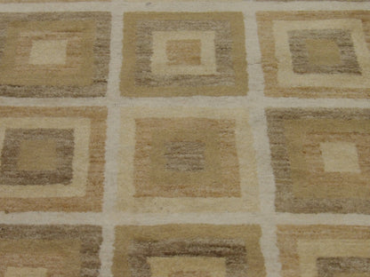 Modern Gabbeh 2'6"x8'0" Hand-knotted Rug -w399