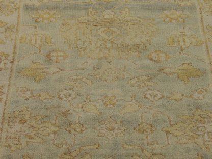 White Wash Oushak 2' 6" x 8'8" Hand-knotted Rug - w401