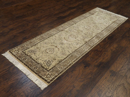 Fine Persian Tabriz 2'6"x8'0" Hand-knotted Rug -w403
