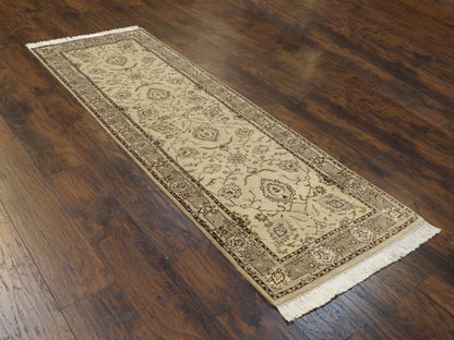 Fine Persian Tabriz 2'6"x8'0" Hand-knotted Rug -w403