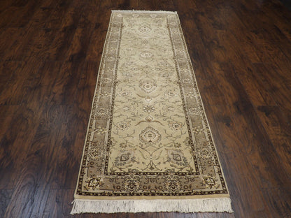 Fine Persian Tabriz 2'6"x8'0" Hand-knotted Rug -w403