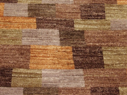 Modern Gabbeh 2'6"x8'0" Hand-knotted Rug -w408