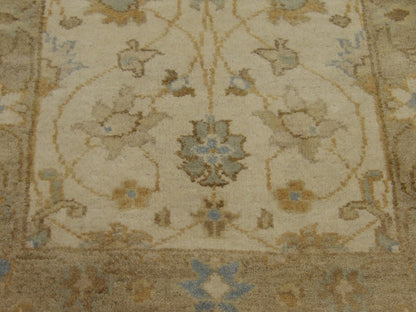 Turk Oushak Natural-dye 2'6"x8'0" Hand-knotted Rug -w416