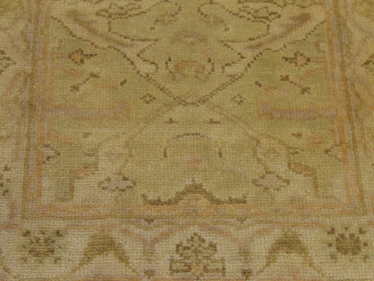 Turk Oushak Natural-dye 2'6"x8'0" Hand-knotted Rug -w419
