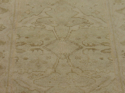 Turk Oushak Natural-dye 2'6"x8'0" Hand-knotted Rug -w419