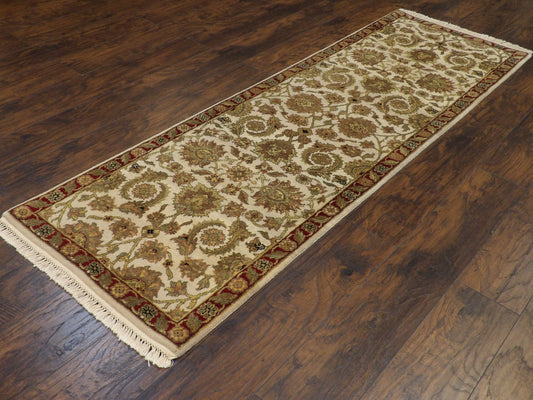 Jaipur Kashan 2'6"x8'0" Hand-knotted Rug -w422