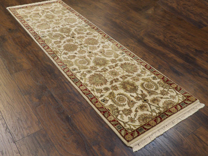 Jaipur Kashan 2'6"x8'0" Hand-knotted Rug -w422