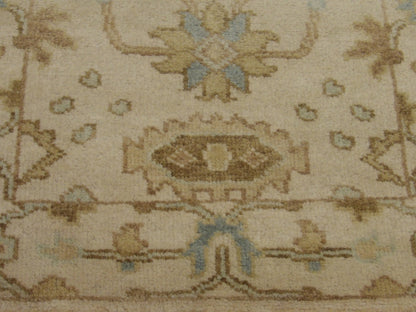Turk Oushak Natural-dye 2'6"x8'0" Hand-knotted Rug -w436