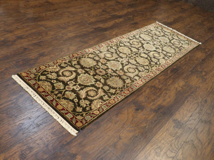 Jaipur Kashan 2'6"x8'0" Hand-knotted Rug - w444