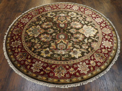 Jaipur Kashan 6'0"x6'0" Hand-knotted Rug -w449