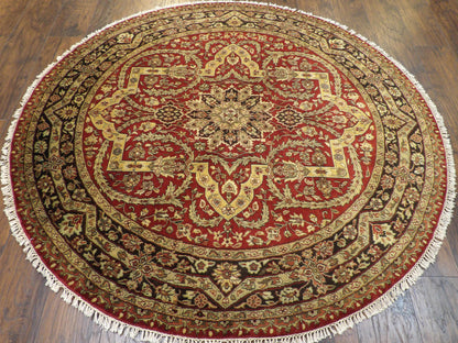 Fine Persian Tabriz 6'0"x6'0" Hand-knotted Rug -w459