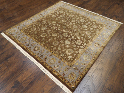 Jaipur Kashan Wool/silk 6'0'' x 6'0'' Hand knotted Rug - w460