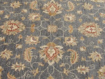 Oushak Chobie White Wash Natural-dye 6'0"x6'0" Hand-knotted Rug -w463