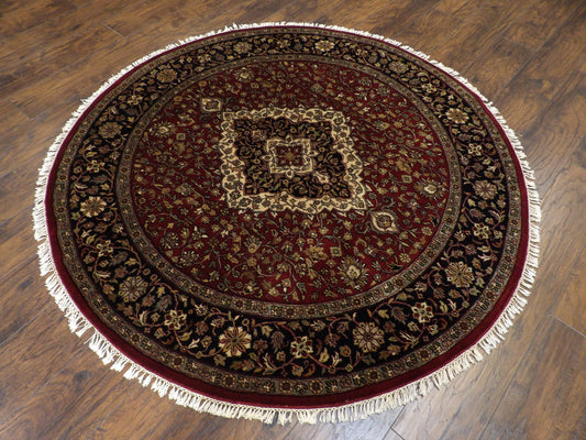Fine Persian Tabriz 6'0"x6'0" Hand-knotted Rug -w464
