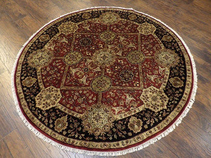 Fine Persian Tabriz 6'0"x6'0" Hand-knotted Rug -w466