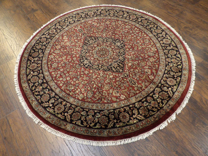 Fine Persian Tabriz 6'0"x6'0" Hand-knotted Rug -w467