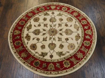Jaipur Kashan 4'0"x4'0" Hand-knotted Rug -w472